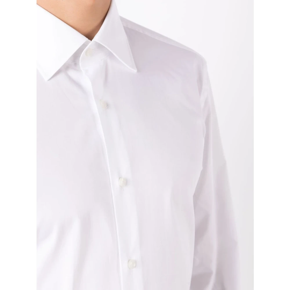 Hugo Boss Slim Fit Stretch Poplin Overhemd White Heren