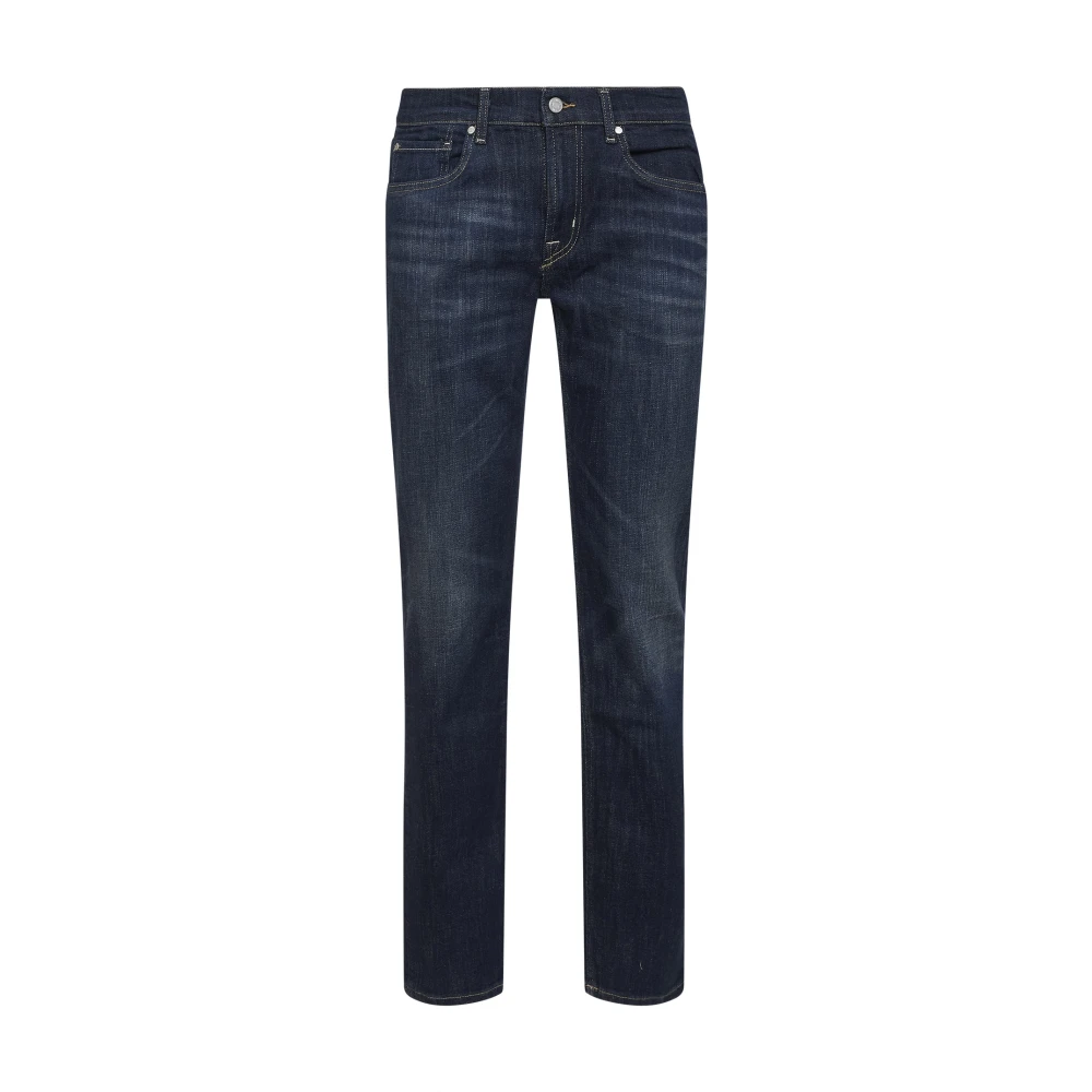 7 For All Mankind Blue The Straight - Male - Straight Fit Jeans - W30 - Jeans