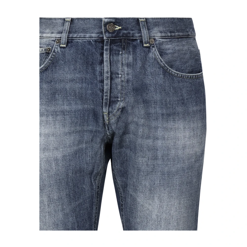 Dondup Slim Fit Blauwe Jeans Made in Italy Blue Heren