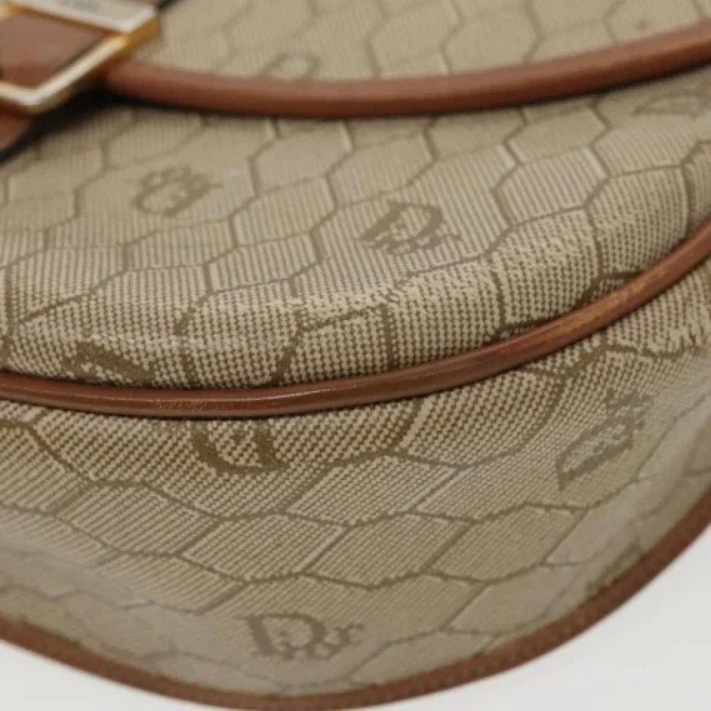 Dior Vintage Pre-owned Canvas dior-bags Beige Dames