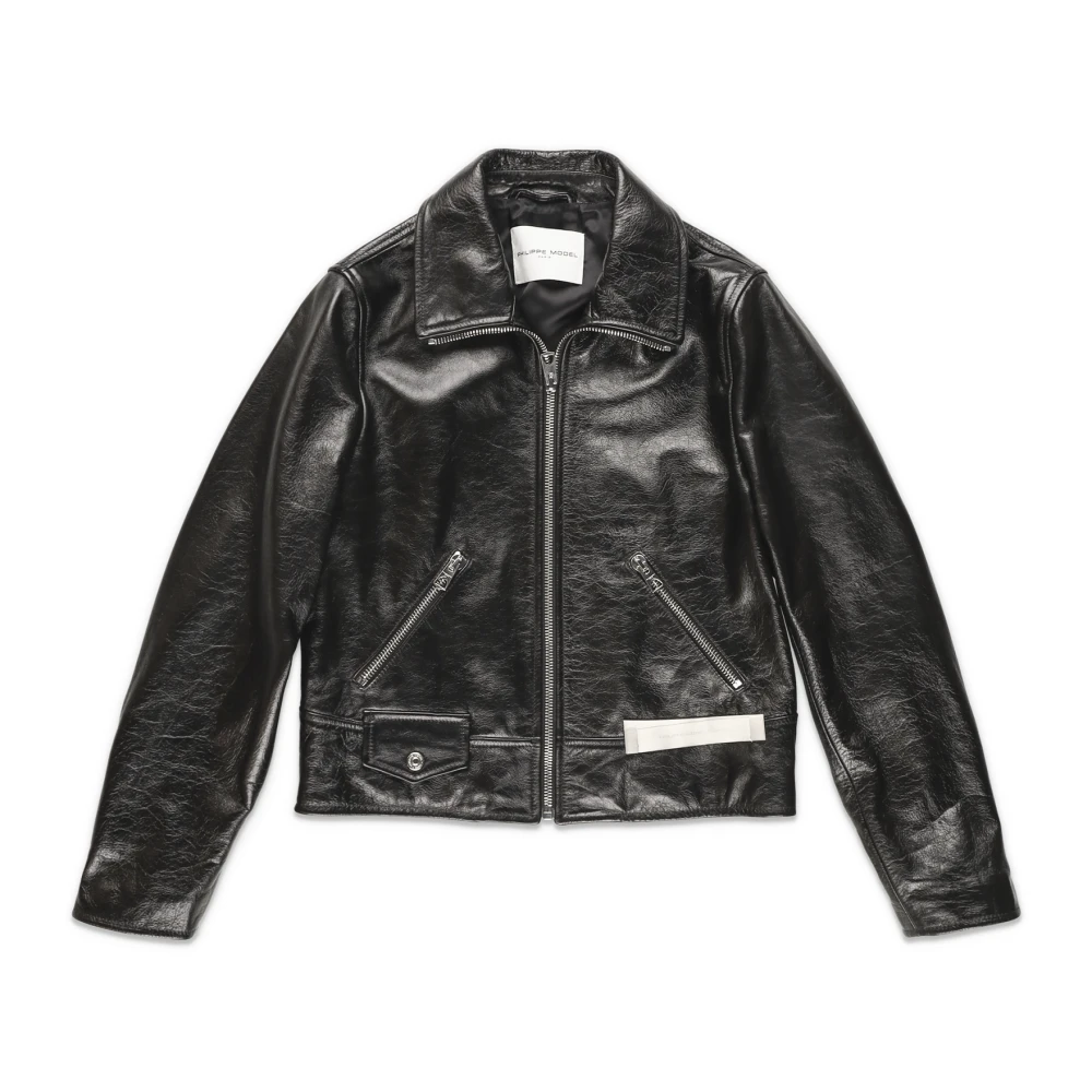 Jackets > Leather Jackets - - Philippe Model - Modalova
