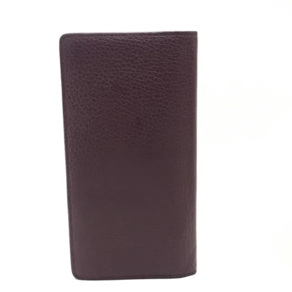 Louis Vuitton Vintage Pre-owned Leather wallets Purple Heren