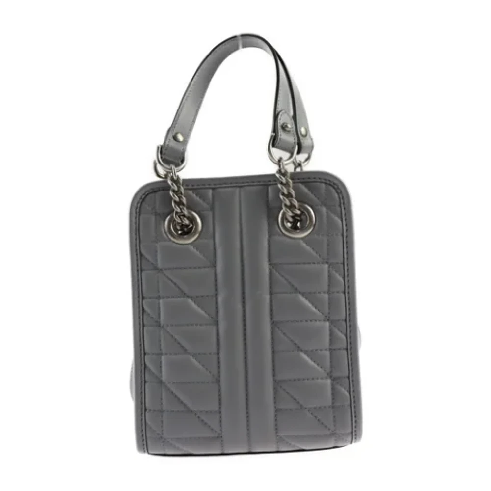 Gucci Vintage Pre-owned Leather totes Gray Dames