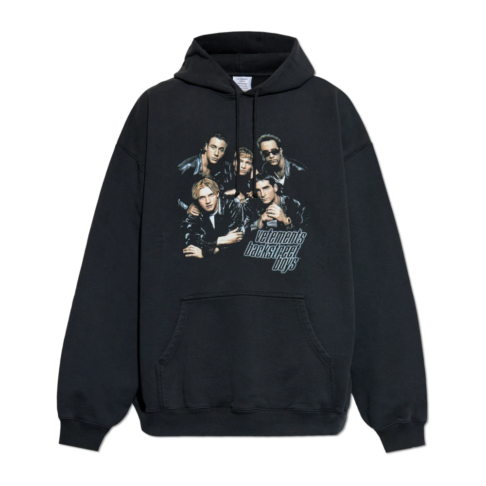 Vetements Bedrukte Sweatshirt Black Heren