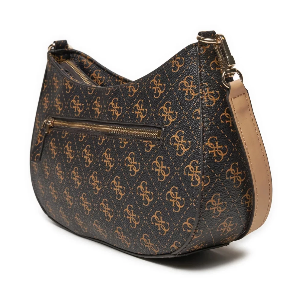 Guess Bruine PU leren schoudertas Brown Dames
