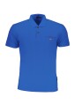 polo-bleu-a-manches-courtes