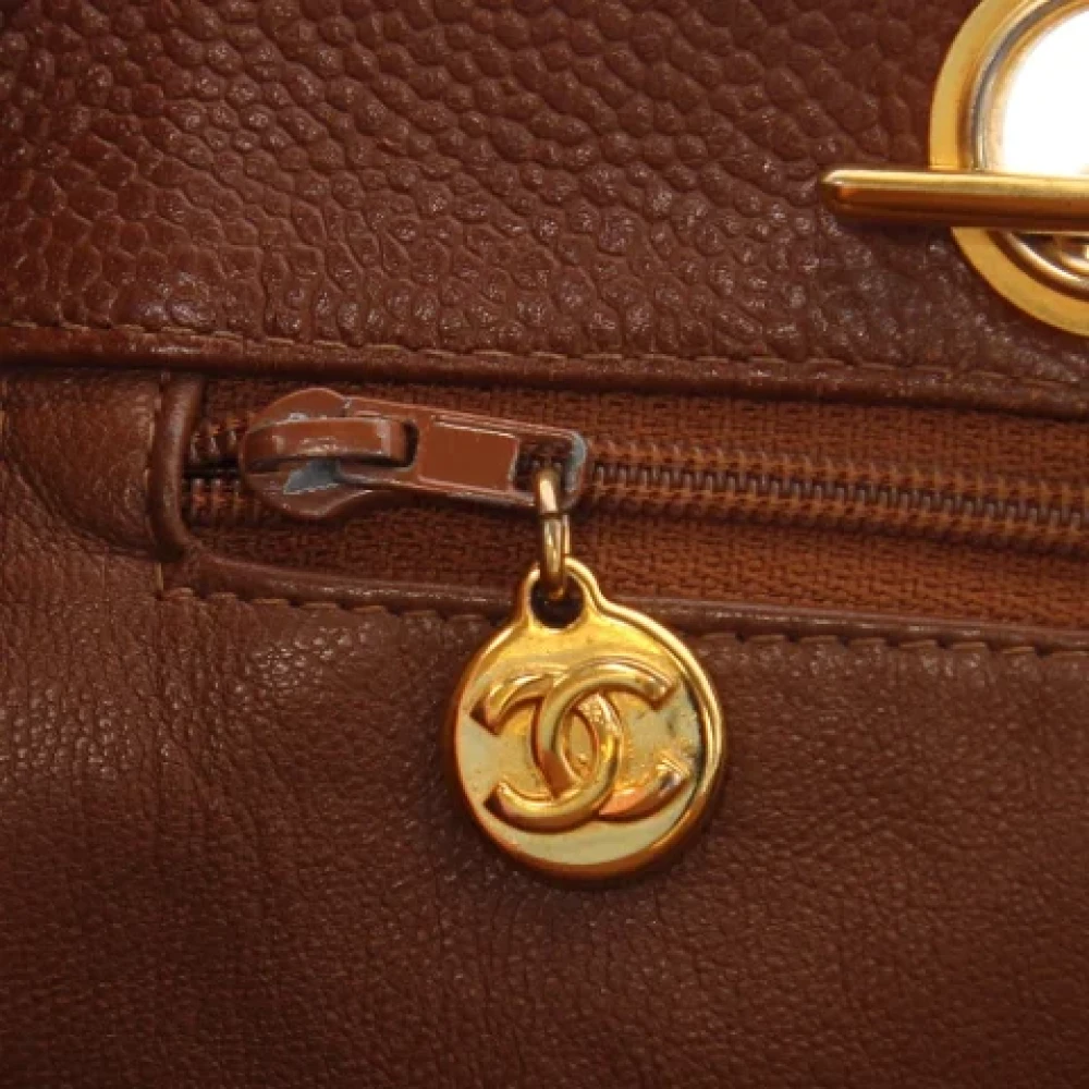 Chanel Vintage Pre-owned Leather chanel-bags Brown Dames