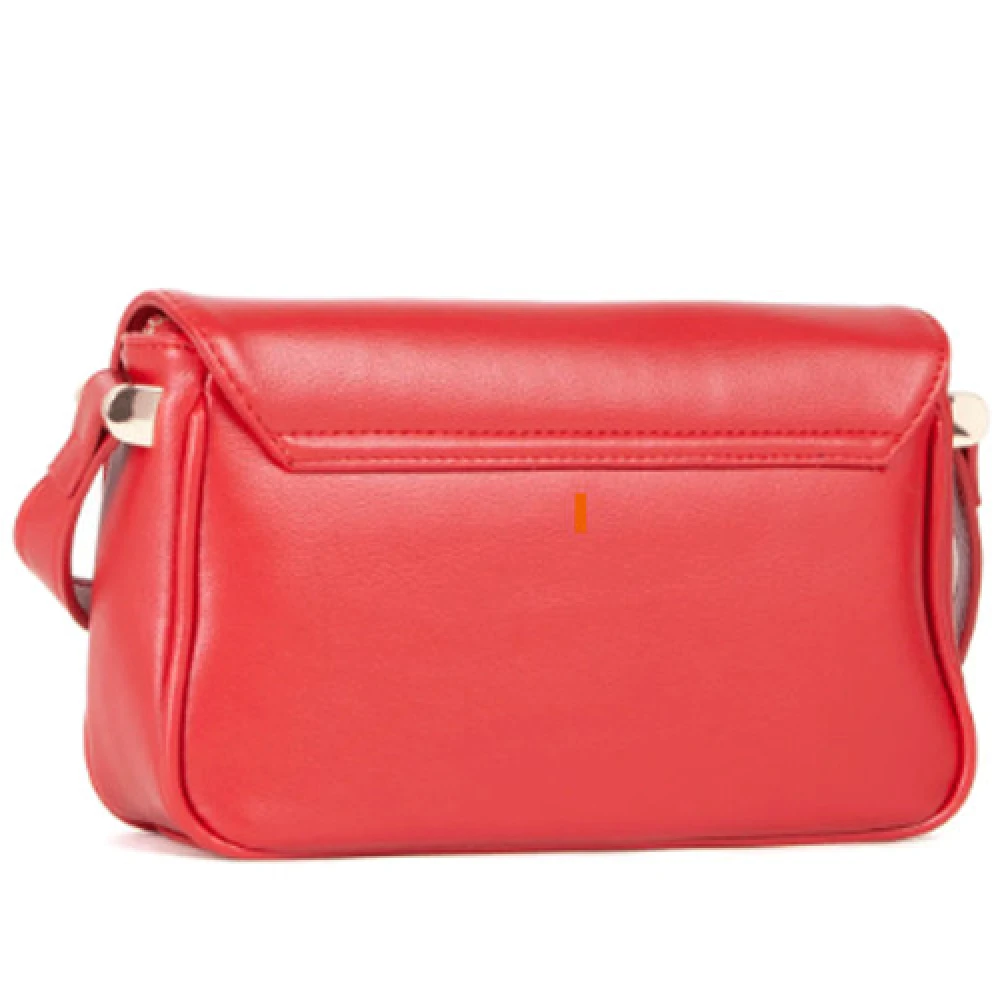 Valentino by Mario Valentino Rode Rechthoekige Handtas met Flap Sluiting Red Dames