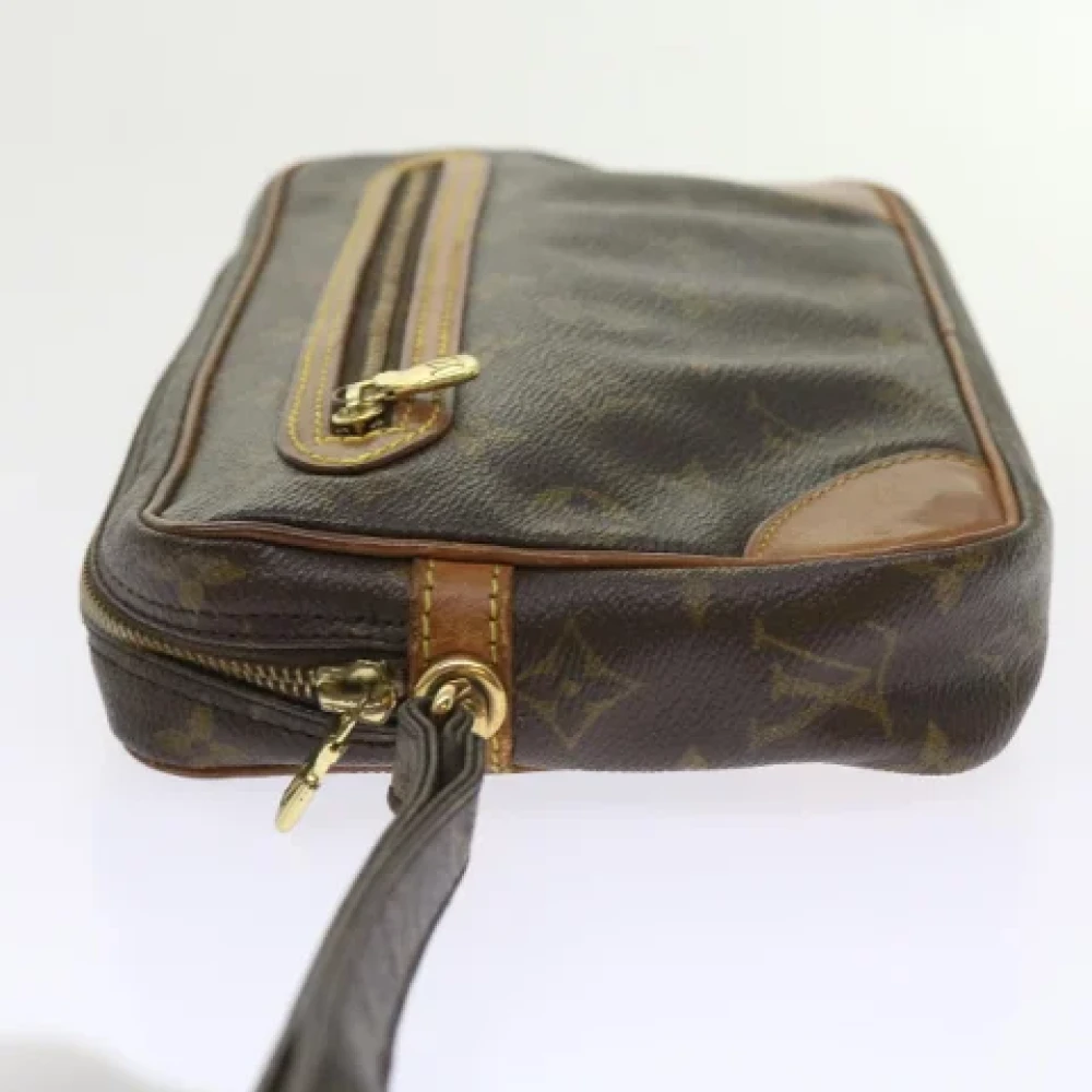 Louis Vuitton Vintage Pre-owned Canvas clutches Brown Dames
