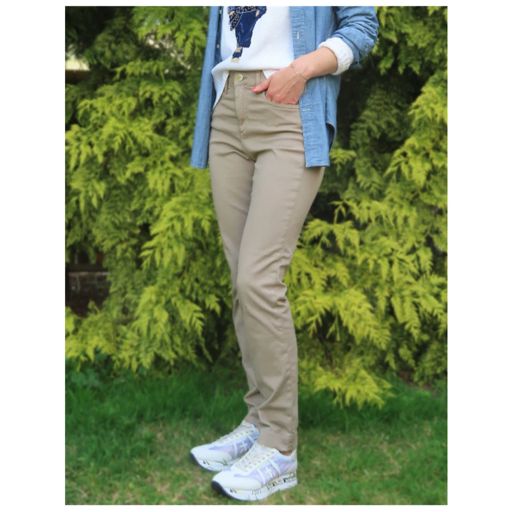Islow Hoge Taille Matrozenbroek Beige Dames