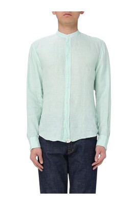 mandarin-collar-linen-casual-shirt