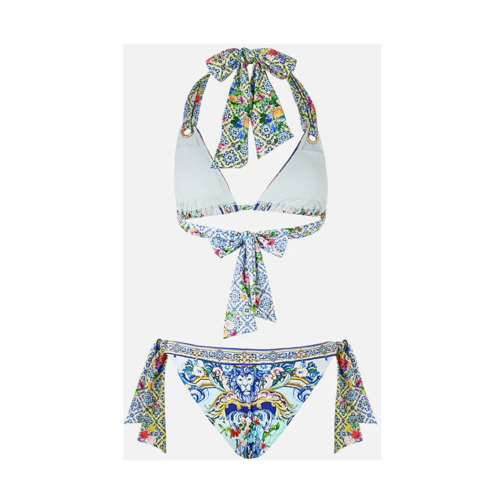 Camilla Eyelet Tie Bikini Set Wall Wonders Multicolor Dames