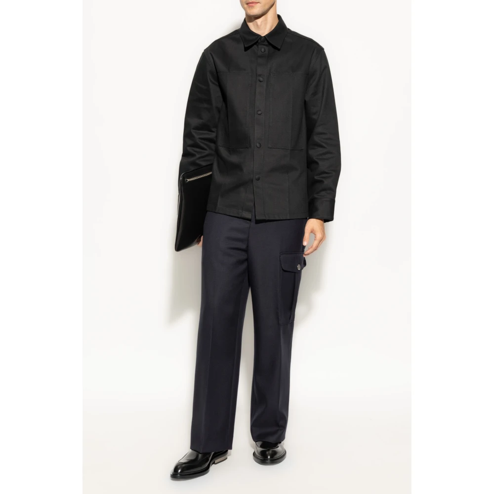 Jil Sander Overhemd met zakken Black Heren