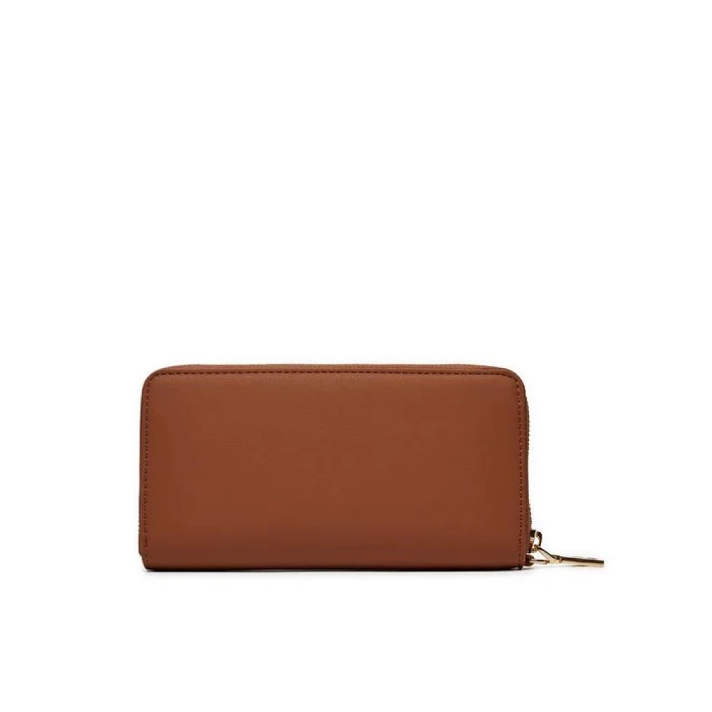 Love Moschino Bruine Portemonnee met Metalen Logo Brown Dames