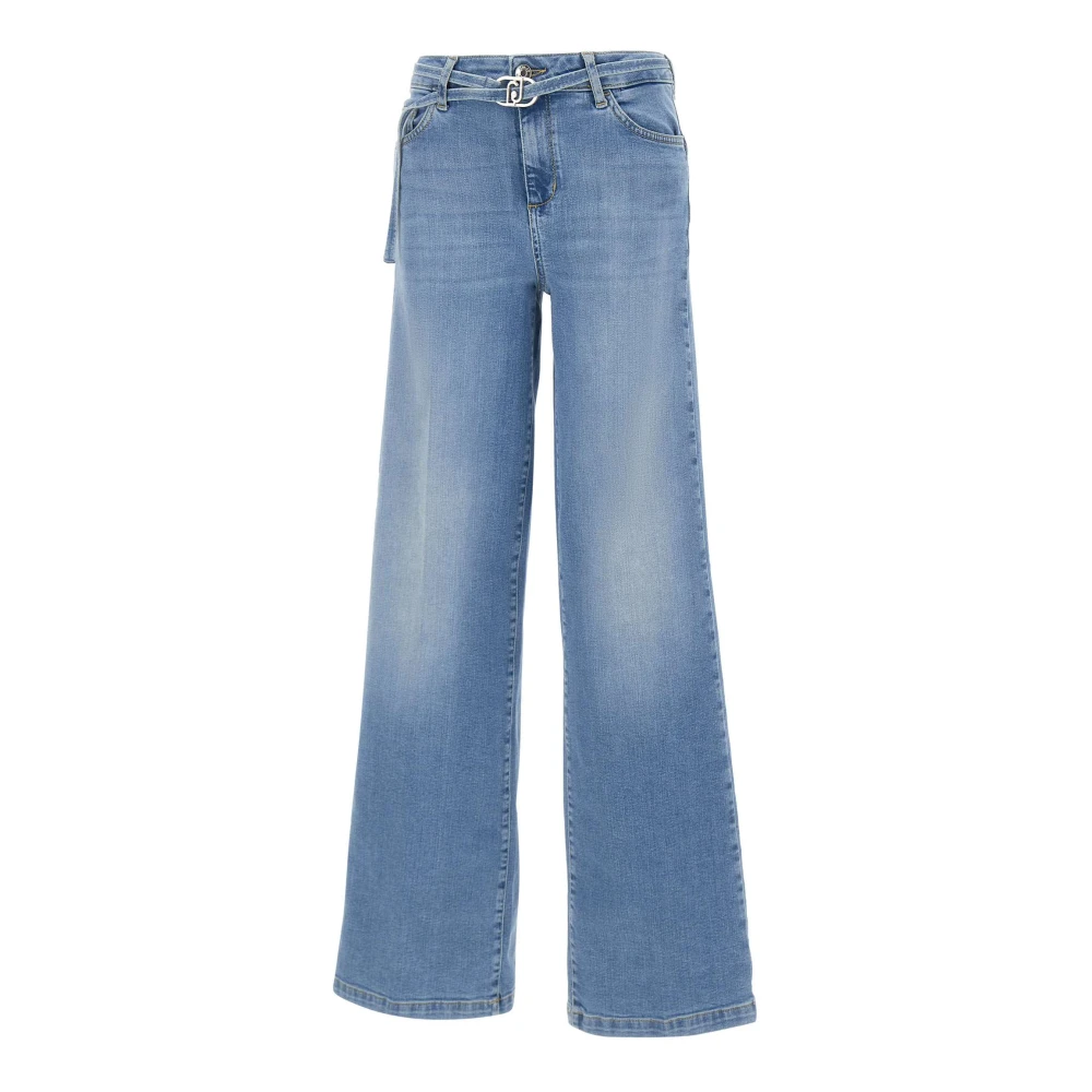 Liu Jo Women's Blue Wide Jeans, W32, Good Flare