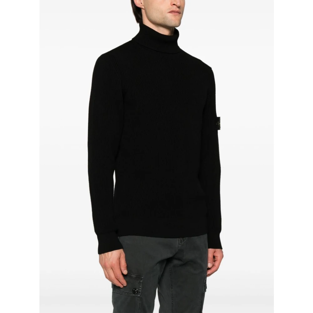Stone Island Zwarte Sweater Collectie Black Heren