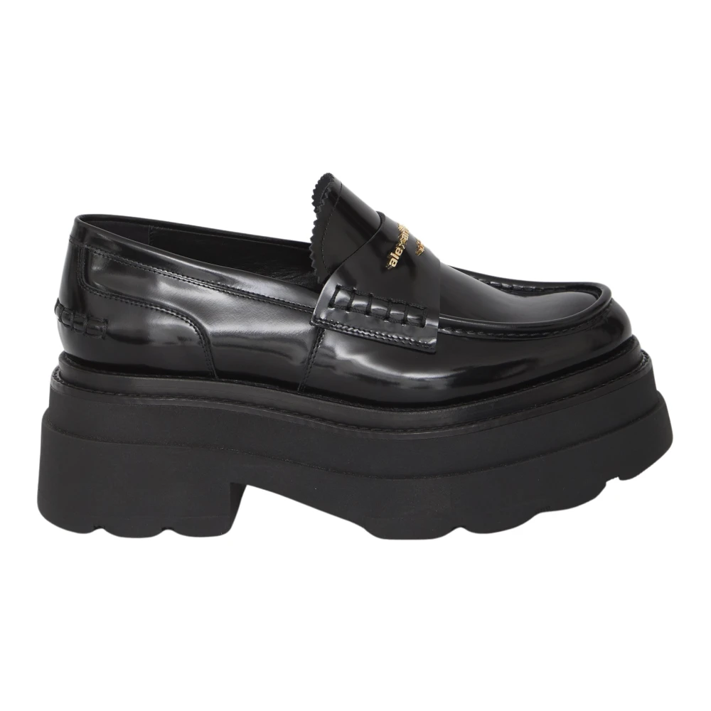 Alexander wang Zwarte Loafer Schoenen met Chunky Platform Black Dames