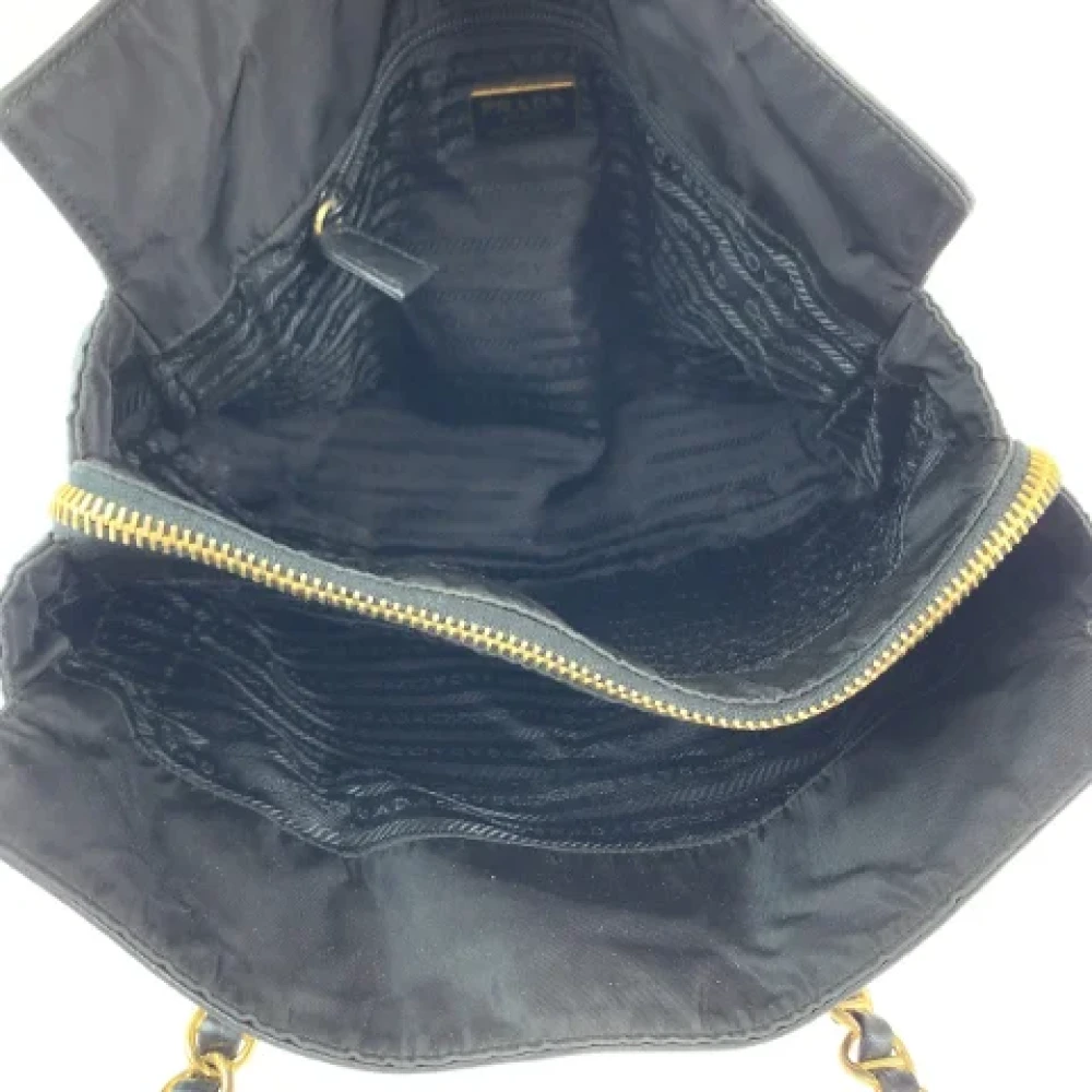 Prada Vintage Pre-owned Leather totes Black Dames