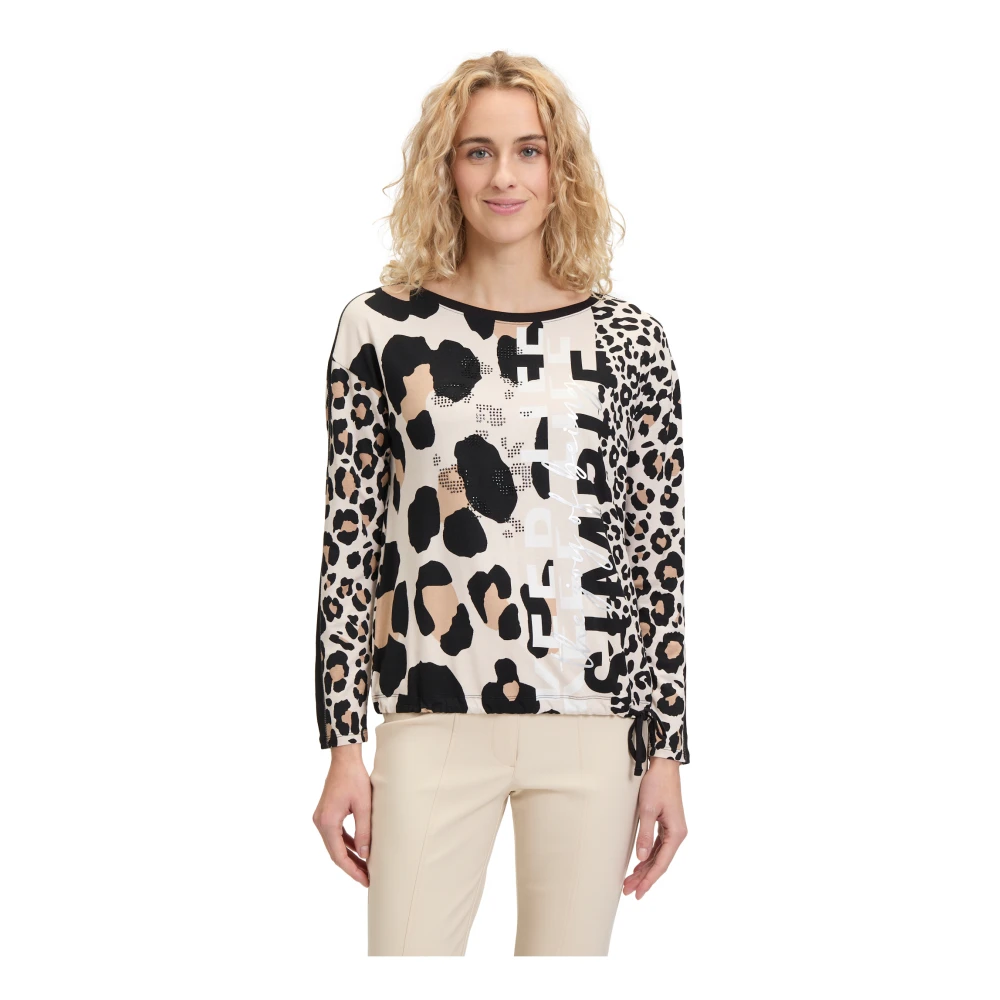 Betty Barclay Casual shirt met dierenprint en glitter Multicolor Dames