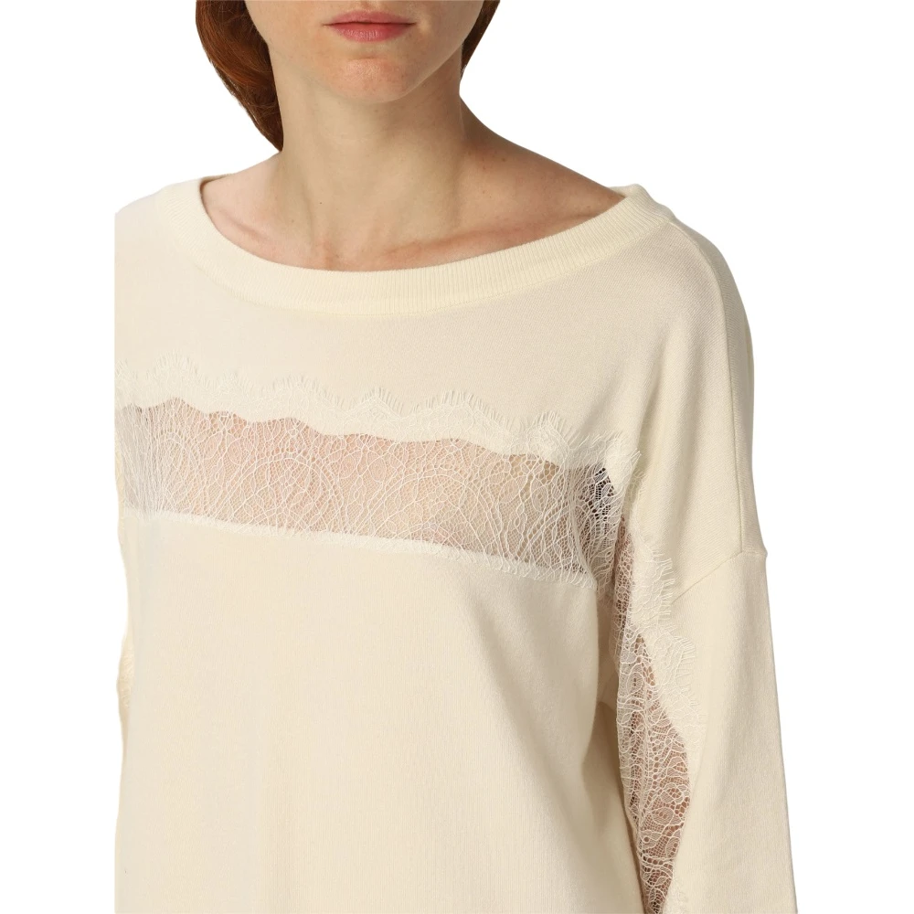 Twinset Knielengte jurk White Dames