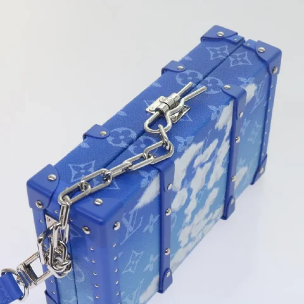 Louis Vuitton Vintage Pre-owned Leather clutches Blue Dames