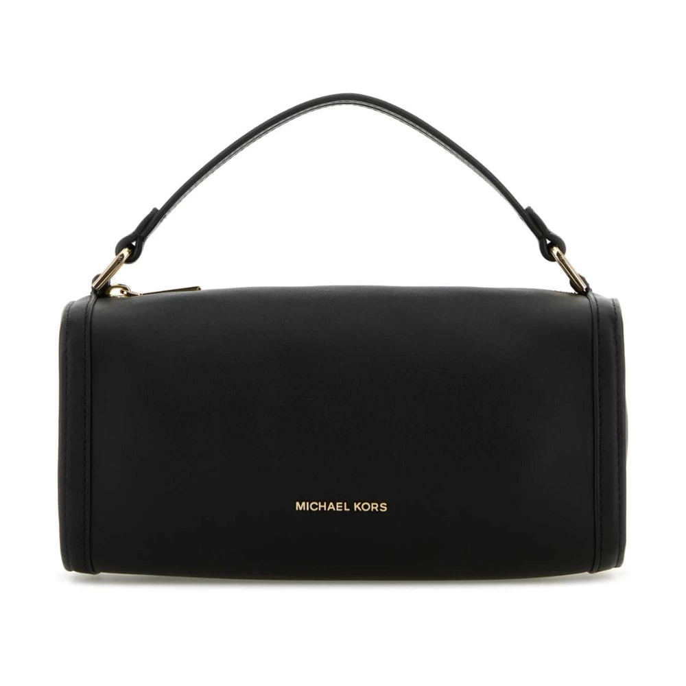 Michael Kors Klassieke Zwarte Lederen Handtas Black Dames