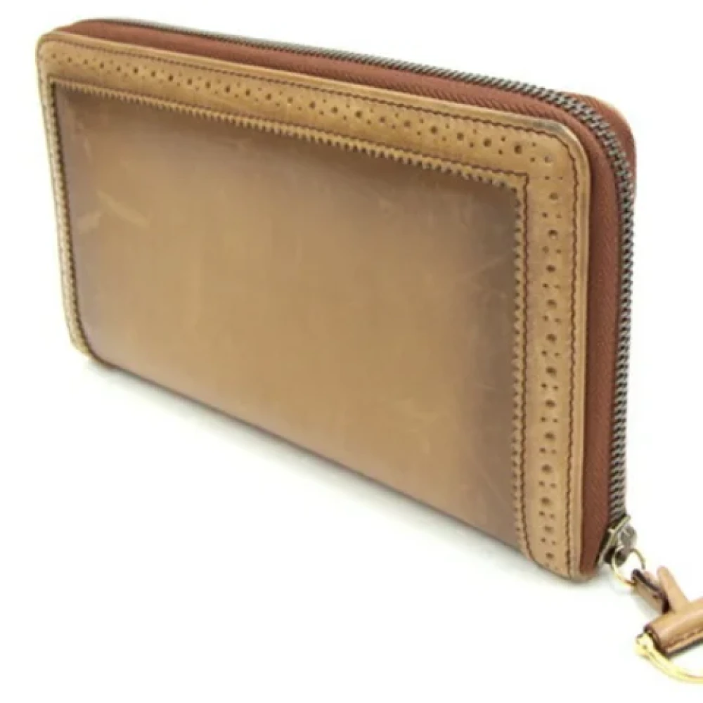 Gucci Vintage Pre-owned Leather wallets Brown Dames