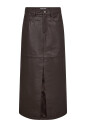 jupe-fendue-en-cuir