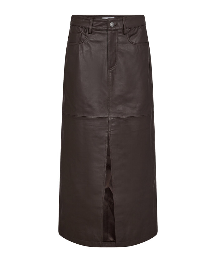 jupe-fendue-en-cuir