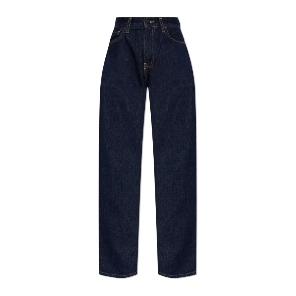 Carhartt Wip Women's Blue Smith Straight Jeans - Straight Fit Jeans - W28 - Jeans