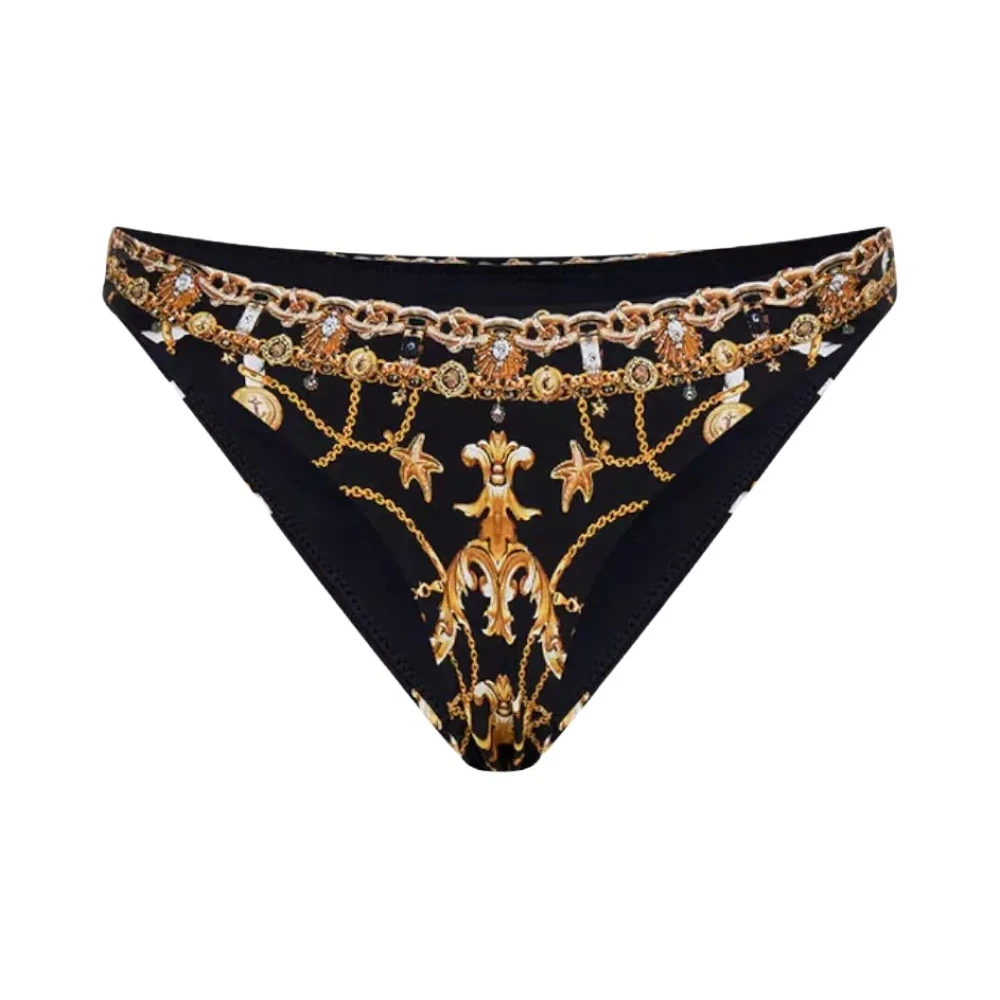 Camilla Zwarte en Gouden Bikini Broekje Black Dames