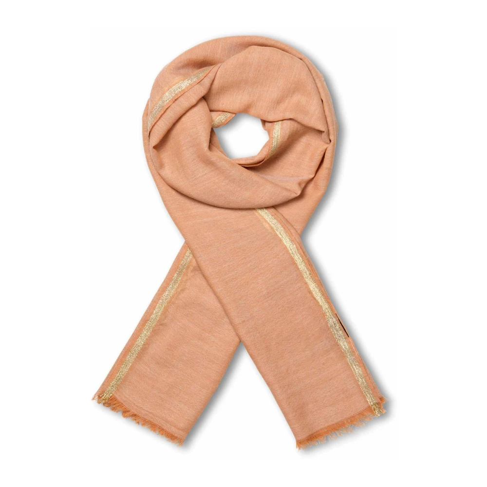 Masai Gouden Wol Sjaal Maanjalo Accessoire Brown Dames