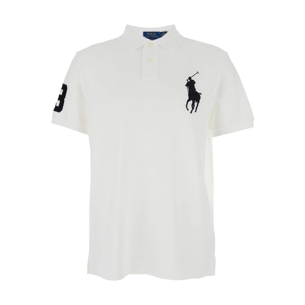 Polo Ralph Lauren Uomo Bianco Polo Bianca Con Ricamo Pony