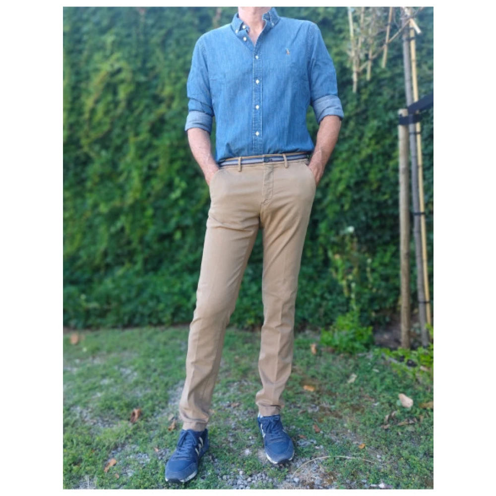 Mason's Slim Fit Chino Broek Beige Heren