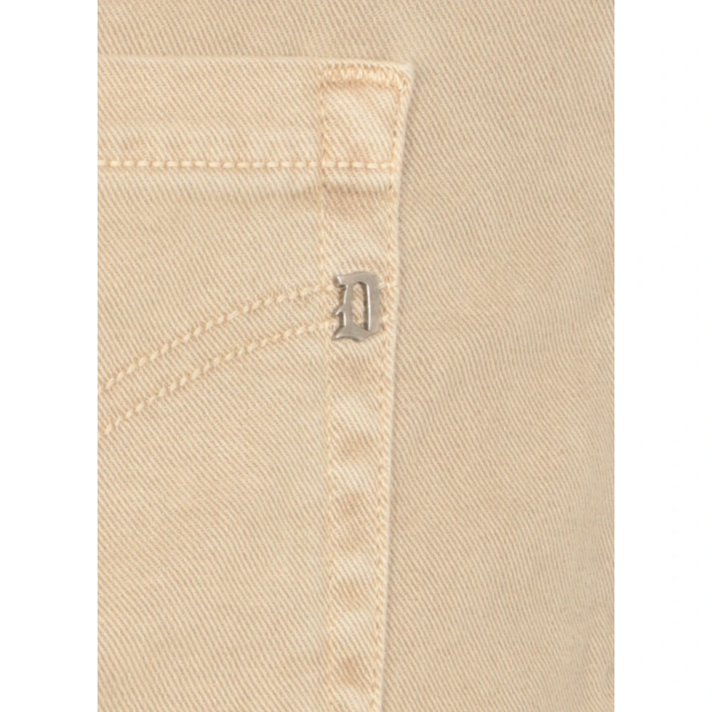 Dondup Beige Katoenen Jeans met Borduurwerk Beige Heren