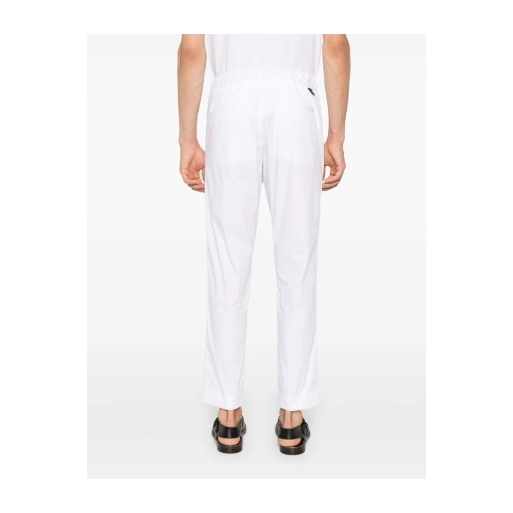 Low Brand Cropped Trousers Patrick Fly Style White Heren