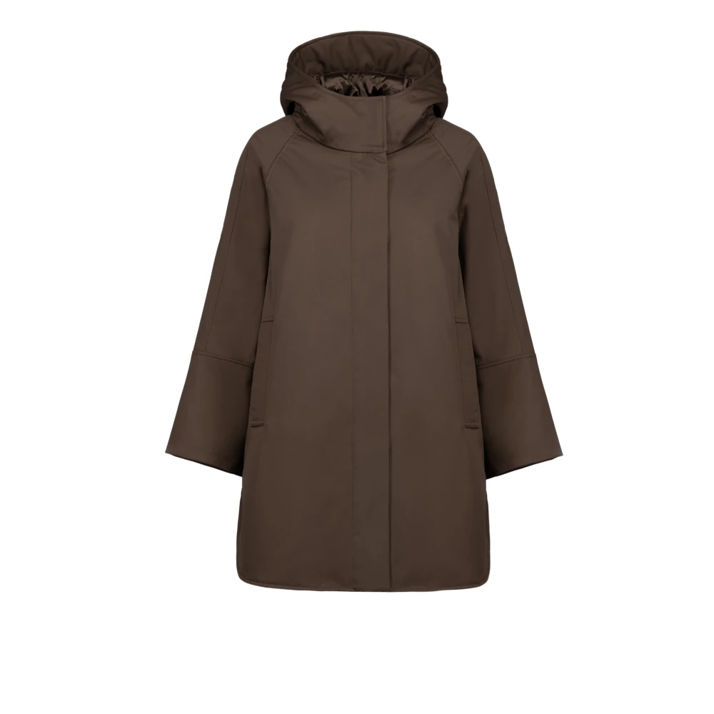 People of Shibuya Technische Parka met Capuchon en Thermische Vulling Brown Dames