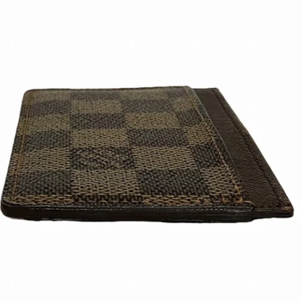 Louis Vuitton Vintage Pre-owned Fabric wallets Brown Dames