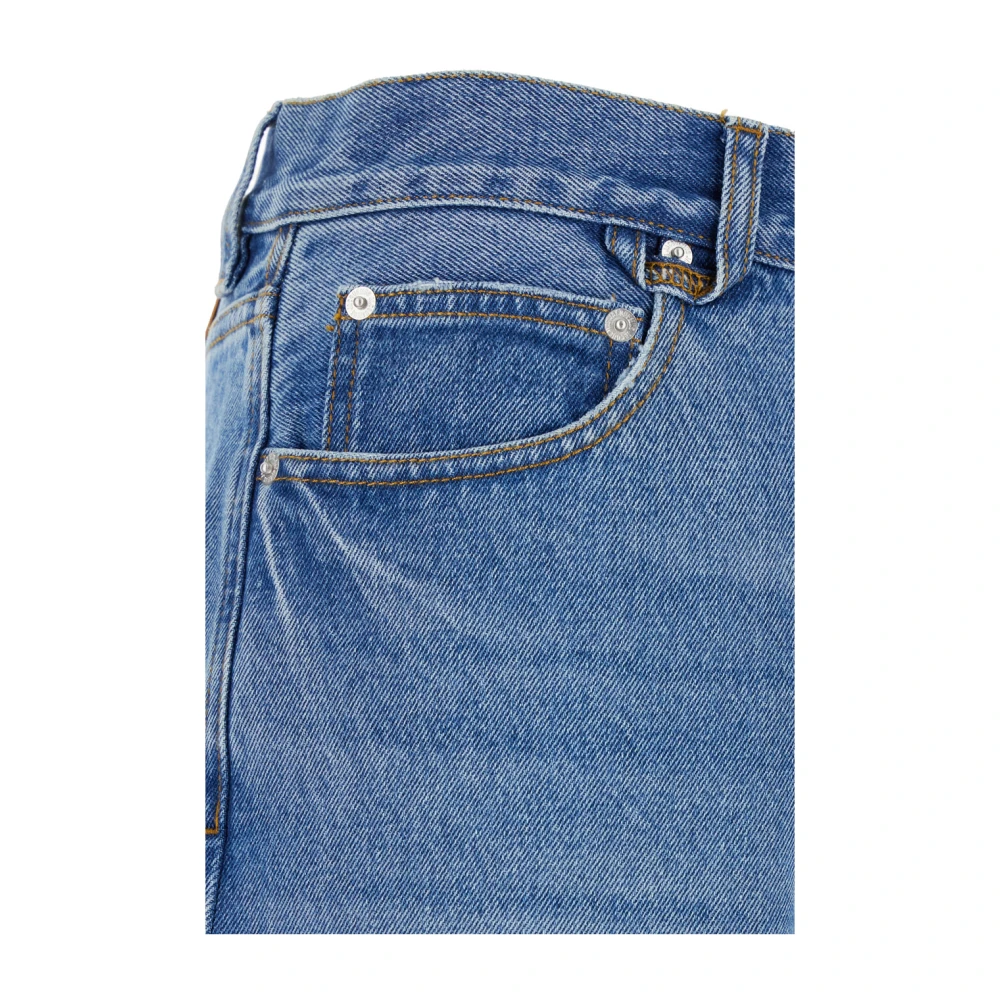 Jacquemus Blauwe Denim Straight Jeans Blue Heren