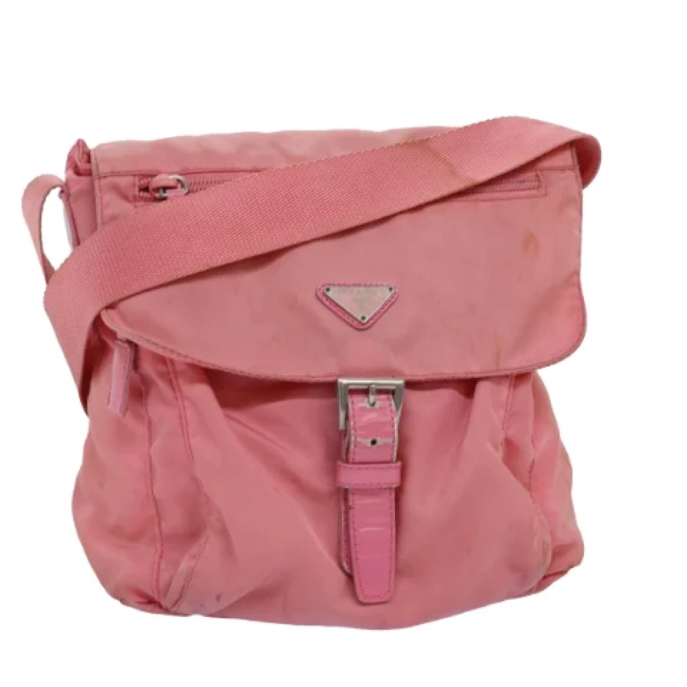 Prada Vintage Pre-owned Nylon prada-bags Pink Dames