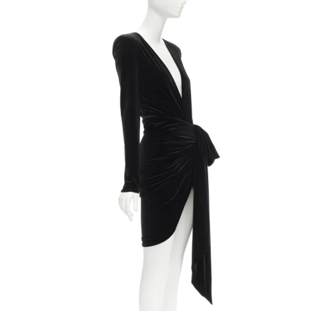 Alexandre Vauthier Pre-owned Velvet dresses Black Dames