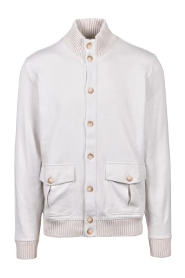 Mjuk Bomull Cardigan Tröja
