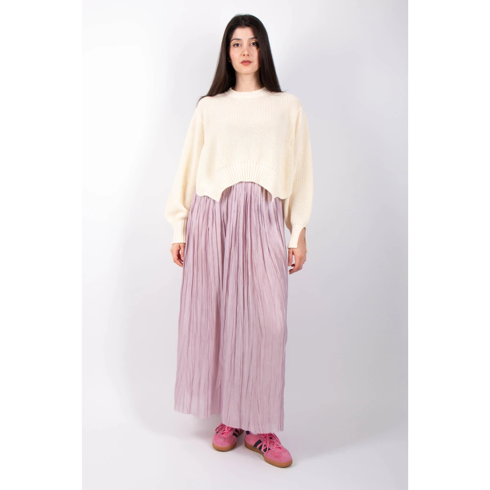 Roberto Collina Natuurlijke Pullover Sweater Beige Dames