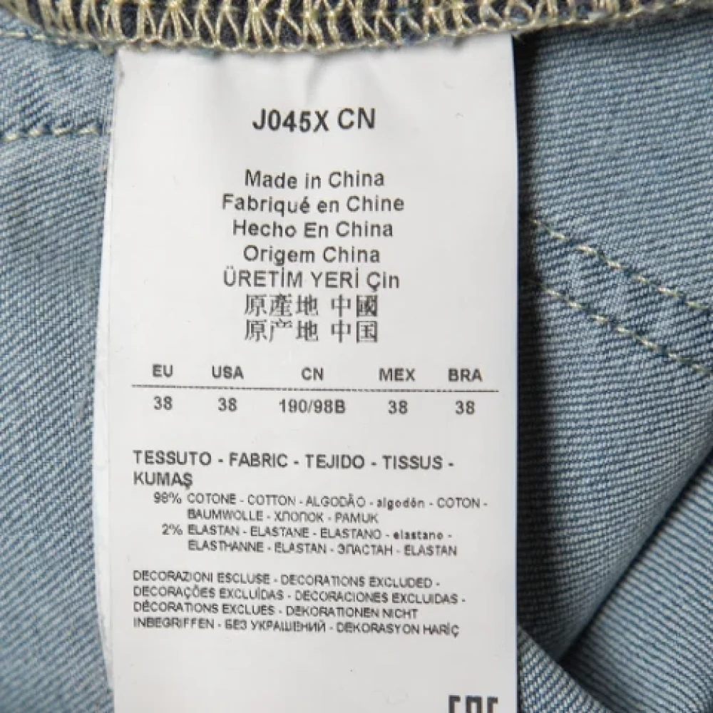 Armani Pre-owned Cotton jeans Blue Dames