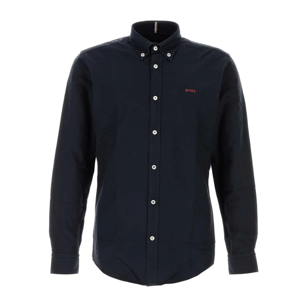 Boss Midnight Blue Oxford Skjorta Blue, Herr