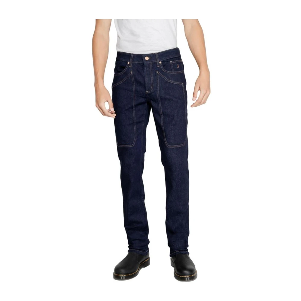 Jeckerson Stretch Katoenmix Jeans & Broeken Blue Heren