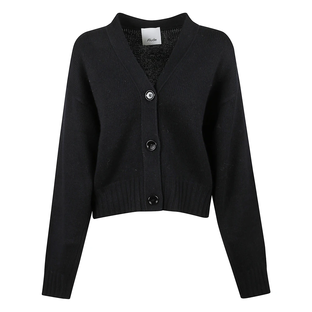 Allude Vrouw Zwart Truien & Vesten Dames, M, Wol, V-Neck Vest