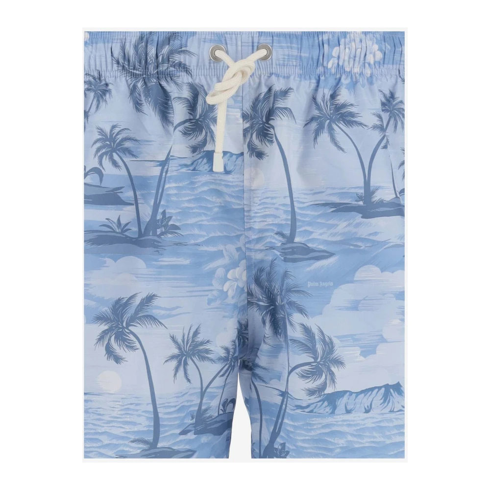 Palm Angels Beachwear Blue Heren