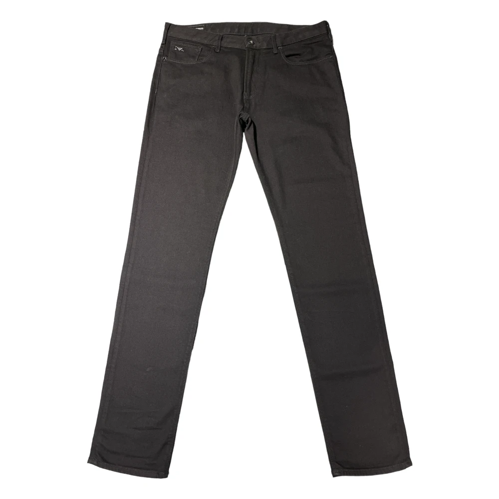 Emporio Armani Zwarte Denim Jeans voor Heren Aw22 Collectie Black Heren