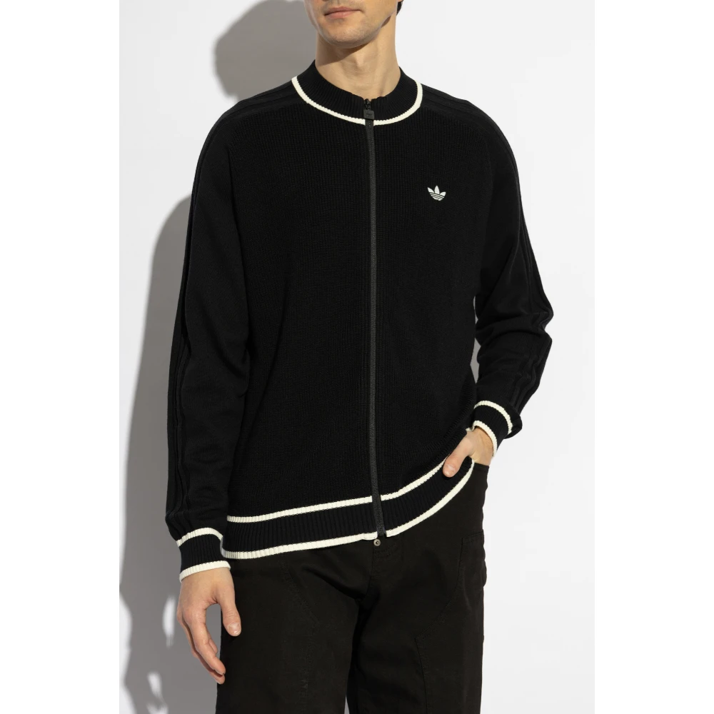 adidas Originals Wollen vest Black Heren